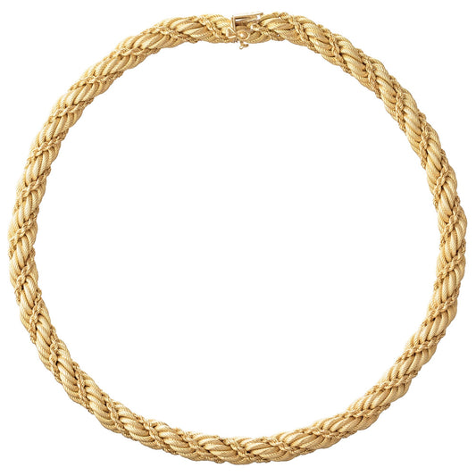 Tiffany & Co - 18k Yellow Gold Rope - Twist Chain Necklace