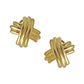 Tiffany & Co - 18k Yellow Gold Signature X Earrings