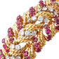 Tiffany & Co - 1950s Ruby Diamond Nautical Rope Bracelet