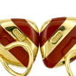 Tiffany & Co - Angela Cummings 18k Yellow Gold Carnelian Striped Earrings