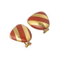Tiffany & Co - Angela Cummings 18k Yellow Gold Carnelian Striped Earrings
