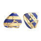 Tiffany & Co - Angela Cummings 18k Yellow Gold Lapis Striped Earrings