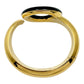 Tiffany & Co - Elsa Peretti 18k Gold Black Jade Sevillana Cuff Bracelet