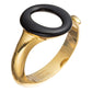 Tiffany & Co - Elsa Peretti 18k Gold Black Jade Sevillana Cuff Bracelet