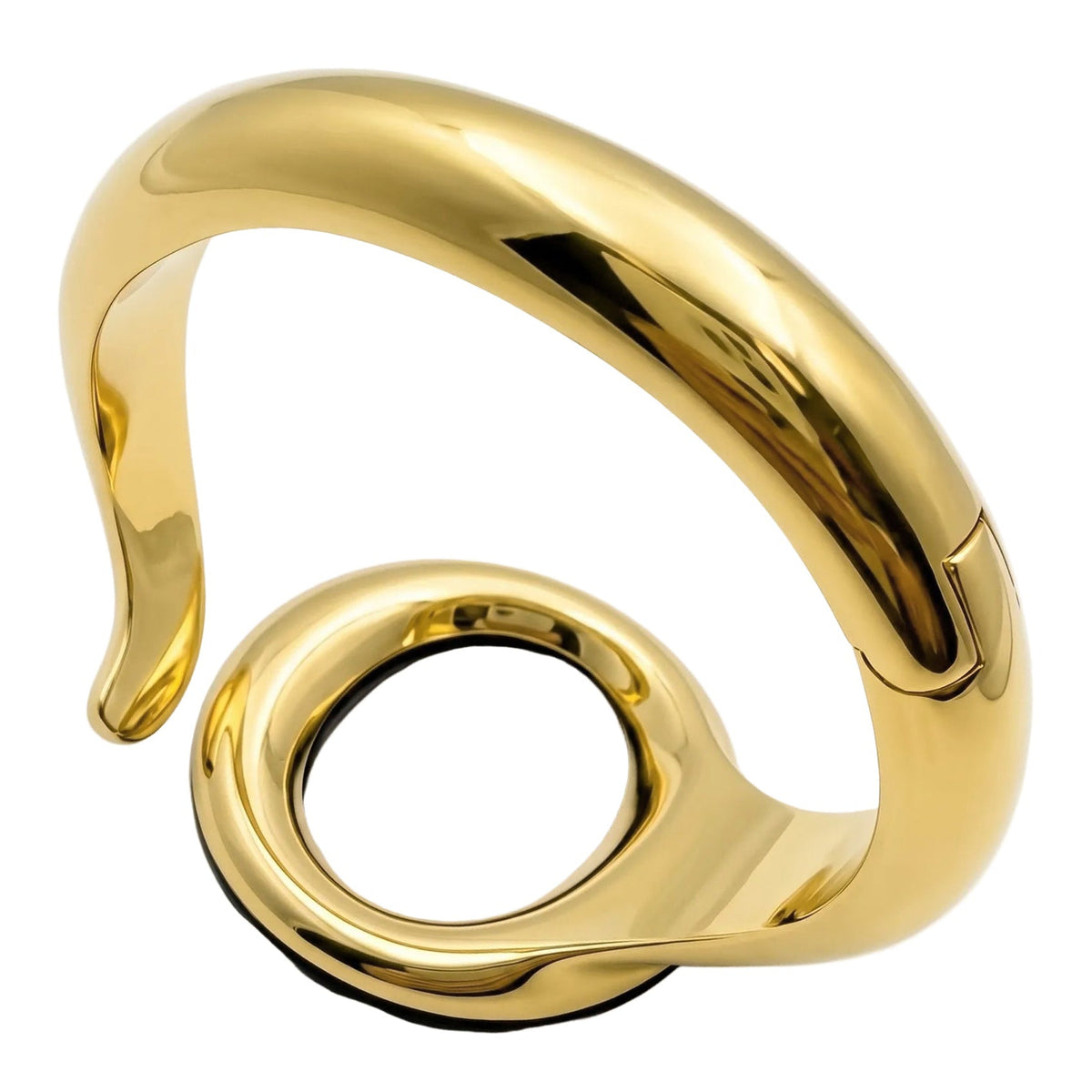 Tiffany & Co - Elsa Peretti 18k Gold Black Jade Sevillana Cuff Bracelet