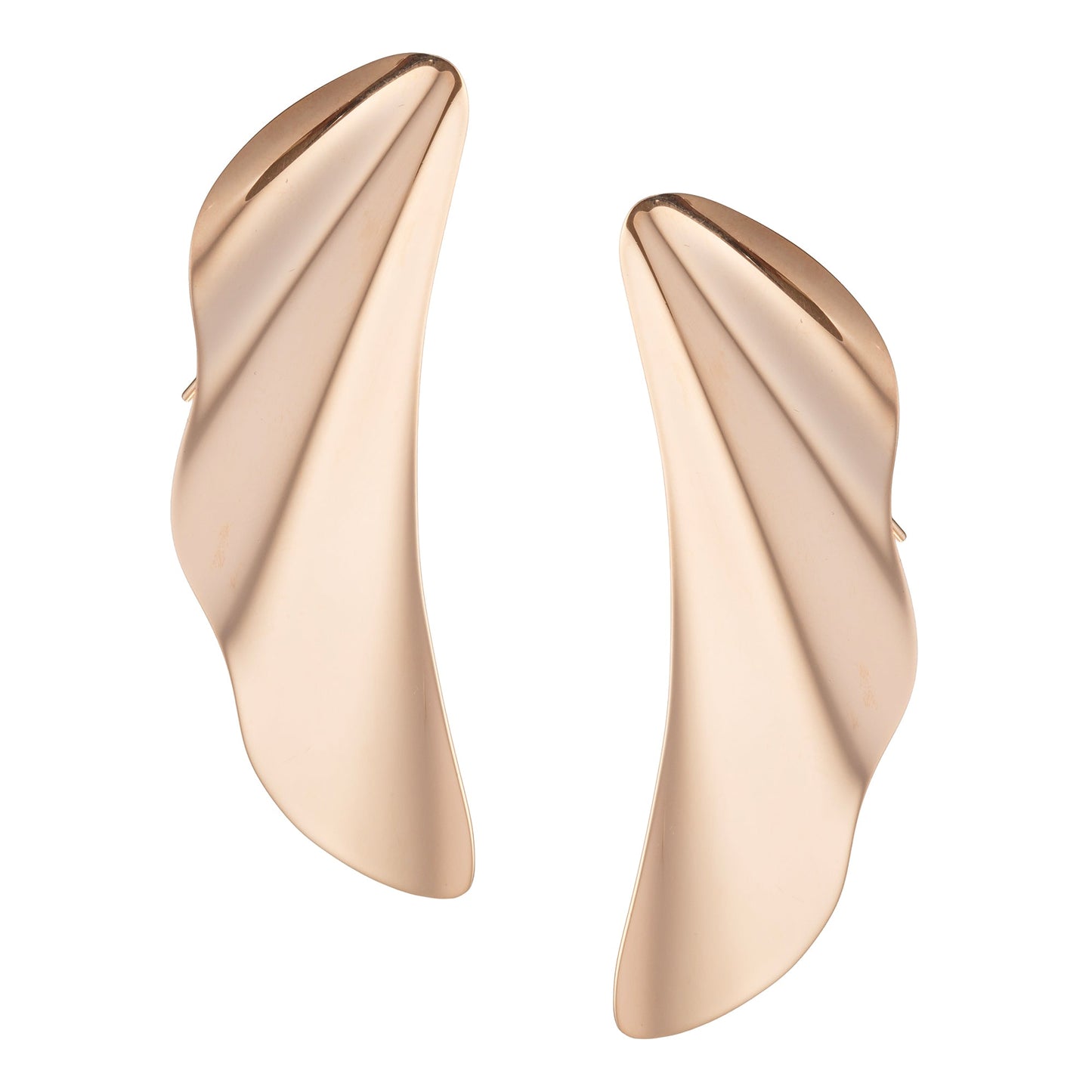 Tiffany & Co - Elsa Peretti 18k Rose Gold Medium High Tide Earrings