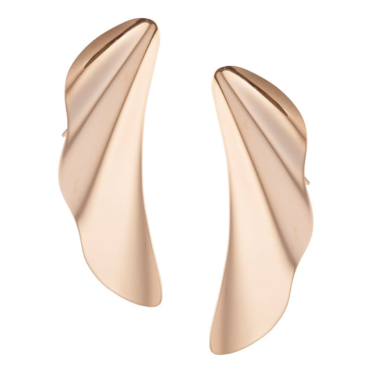 Tiffany & Co - Elsa Peretti 18k Rose Gold Medium High Tide Earrings