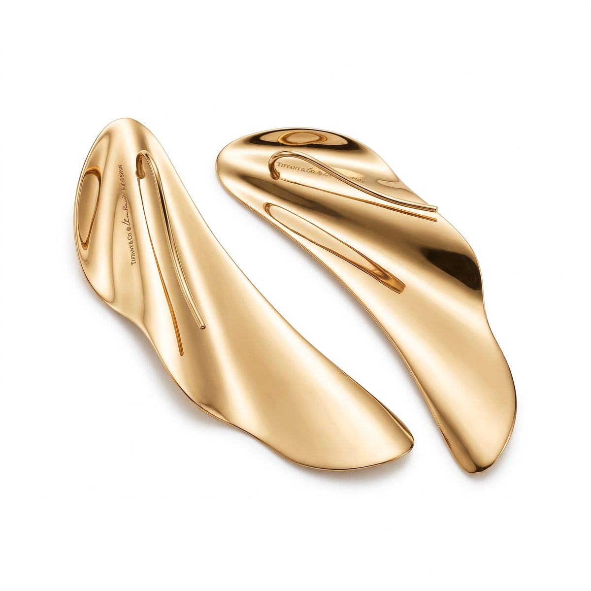 Tiffany & Co - Elsa Peretti 18k Rose Gold Medium High Tide Earrings
