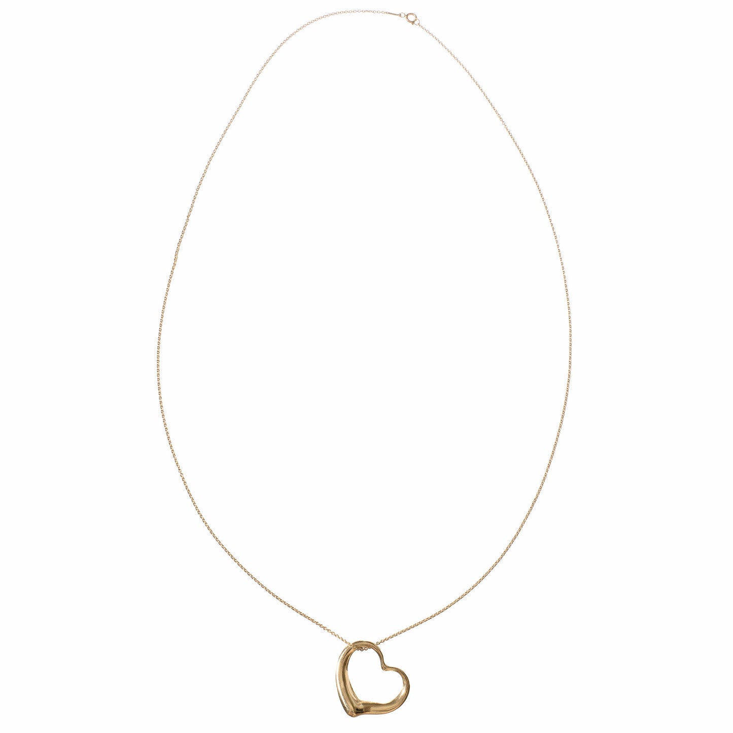Tiffany & Co - Elsa Peretti 18k Yellow Gold Open Heart Pendant
