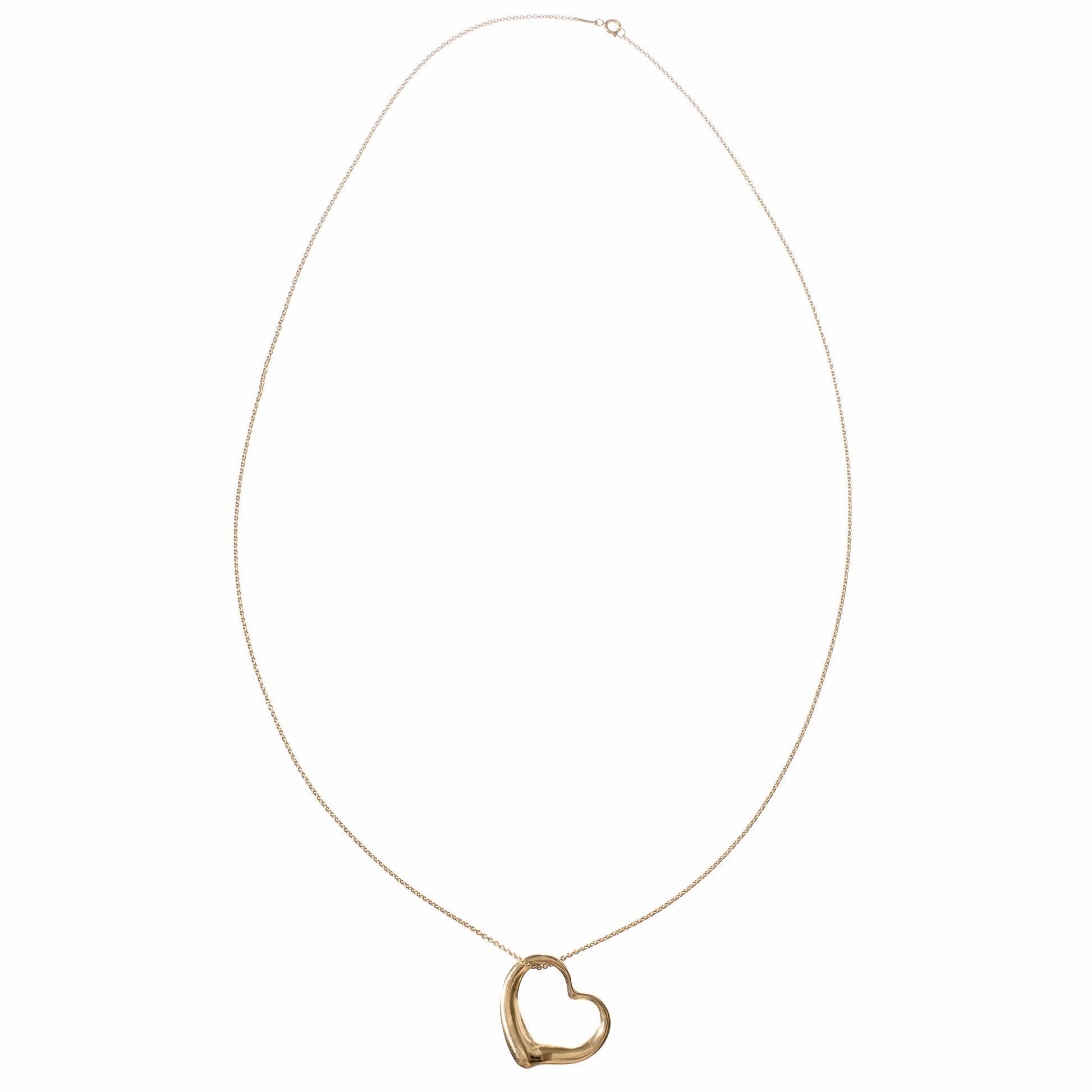 Tiffany & Co - Elsa Peretti 18k Yellow Gold Open Heart Pendant