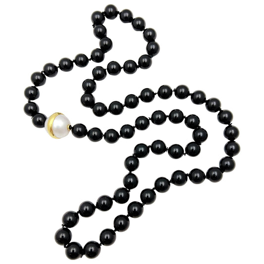 Tiffany & Co - Paloma Picasso Black Onyx South Sea Pearl Long Necklace