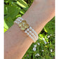 Tiffany & Co - Pearl 18k Gold Diamond Dogwood Flower Bracelet