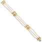 Tiffany & Co - Pearl 18k Gold Diamond Dogwood Flower Bracelet