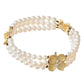 Tiffany & Co - Pearl 18k Gold Diamond Dogwood Flower Bracelet