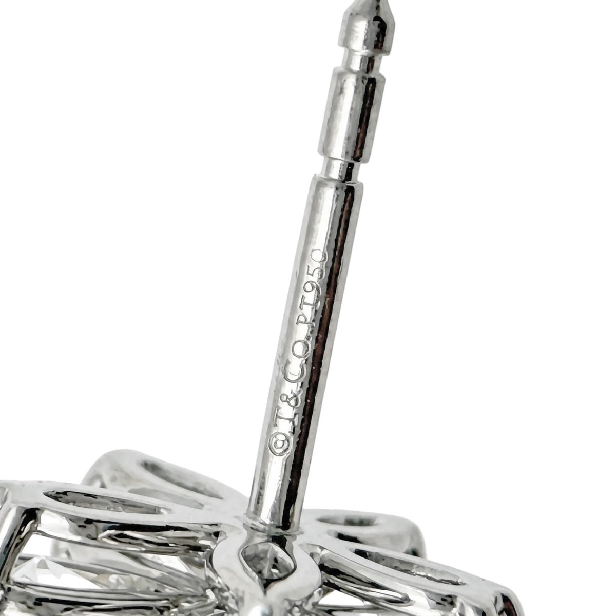 Tiffany & Co - Platinum Mixed Diamond Cluster Victoria Cluster Earrings