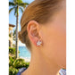 Tiffany & Co - Platinum Mixed Diamond Cluster Victoria Cluster Earrings