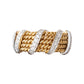 Tiffany & Co - Schlumberger 18k Gold Platinum Diamond Band Ring