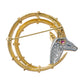 Tiffany & Co - Schlumberger 18k Gold Platinum Diamond Ibex Brooch