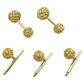 Tiffany & Co - Schlumberger 18k Gold Rope Knot Cufflink Stud Set