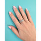 Tiffany & Co - Schlumberger 18k White Gold Diamond Four-Row Rope 'X' Ring