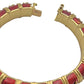 Tiffany & Co - Schlumberger Croisillon Red Enamel Bangle Bracelet
