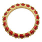 Tiffany & Co - Schlumberger Croisillon Red Enamel Bangle Bracelet