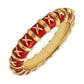 Tiffany & Co - Schlumberger Croisillon Red Enamel Bangle Bracelet