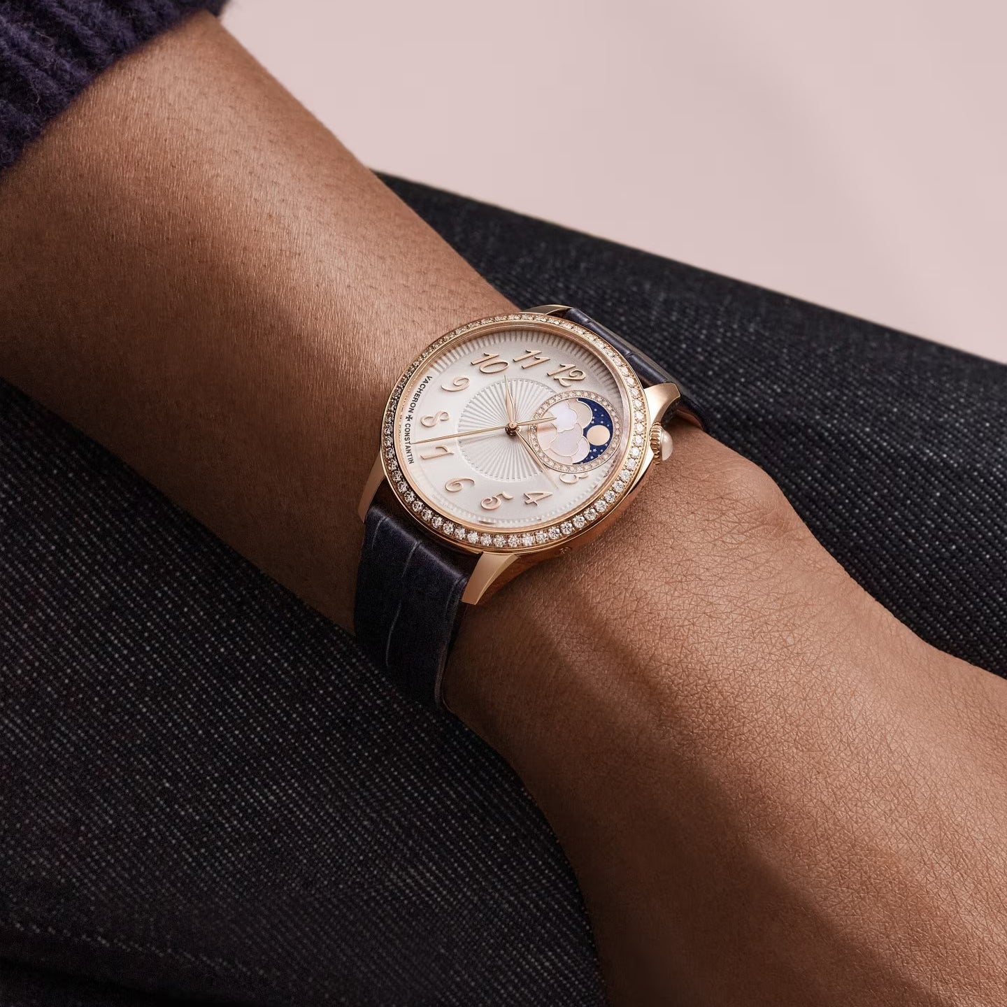Vacheron Constantin - Égérie Moon Phase 37mm Pink Gold (8005F/000R - B498)