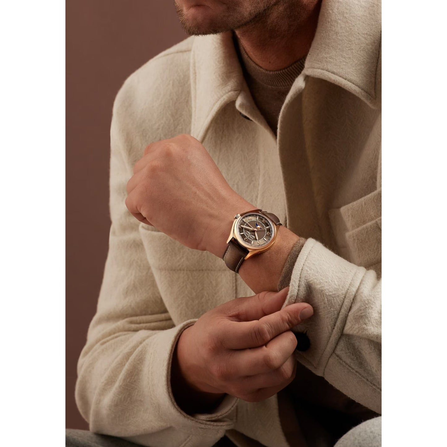 Vacheron Constantin - Fiftysix Complete Calendar Brown Dial Pink Gold (4000E/000R - B065)