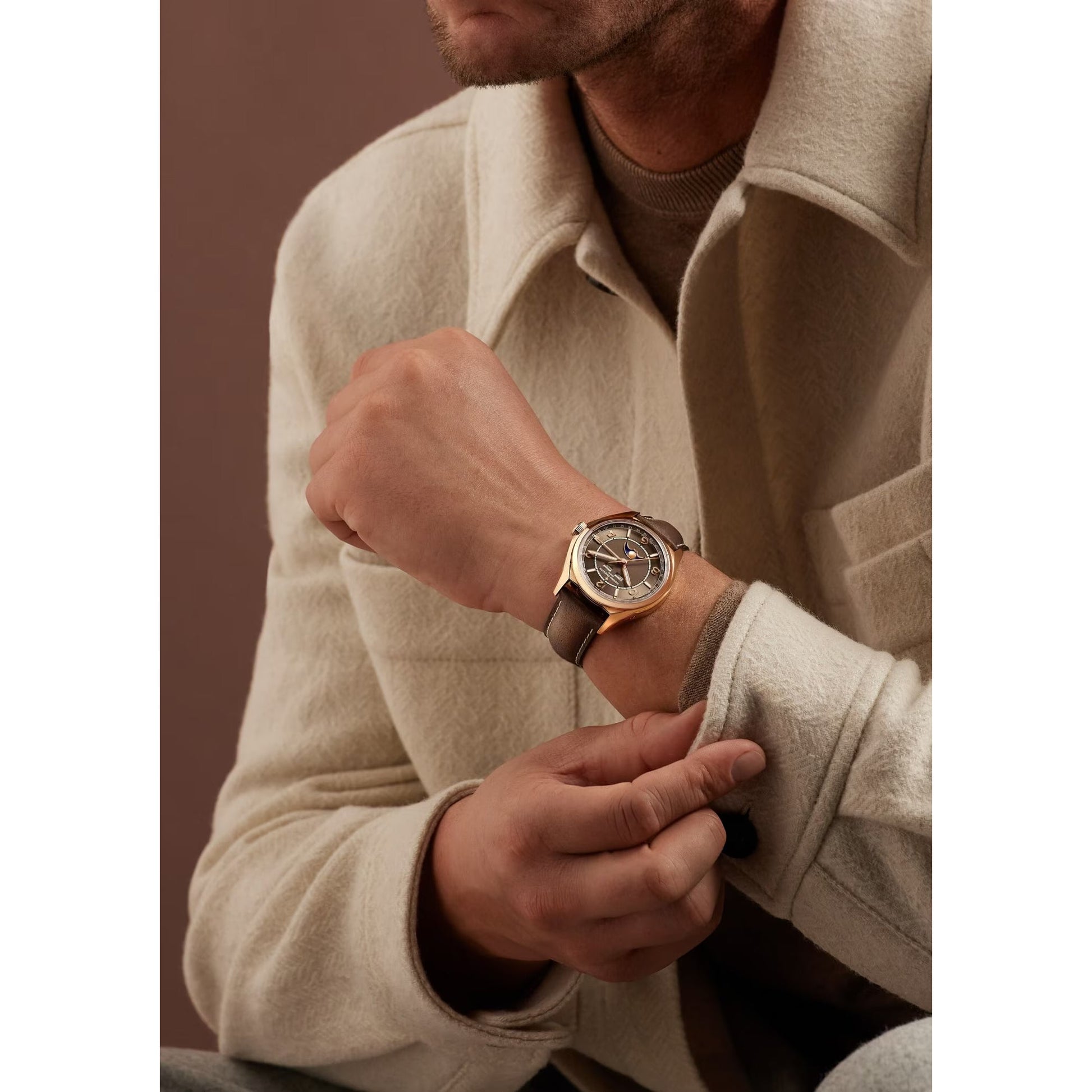 Vacheron Constantin - Fiftysix Complete Calendar Brown Dial Pink Gold (4000E/000R - B065)