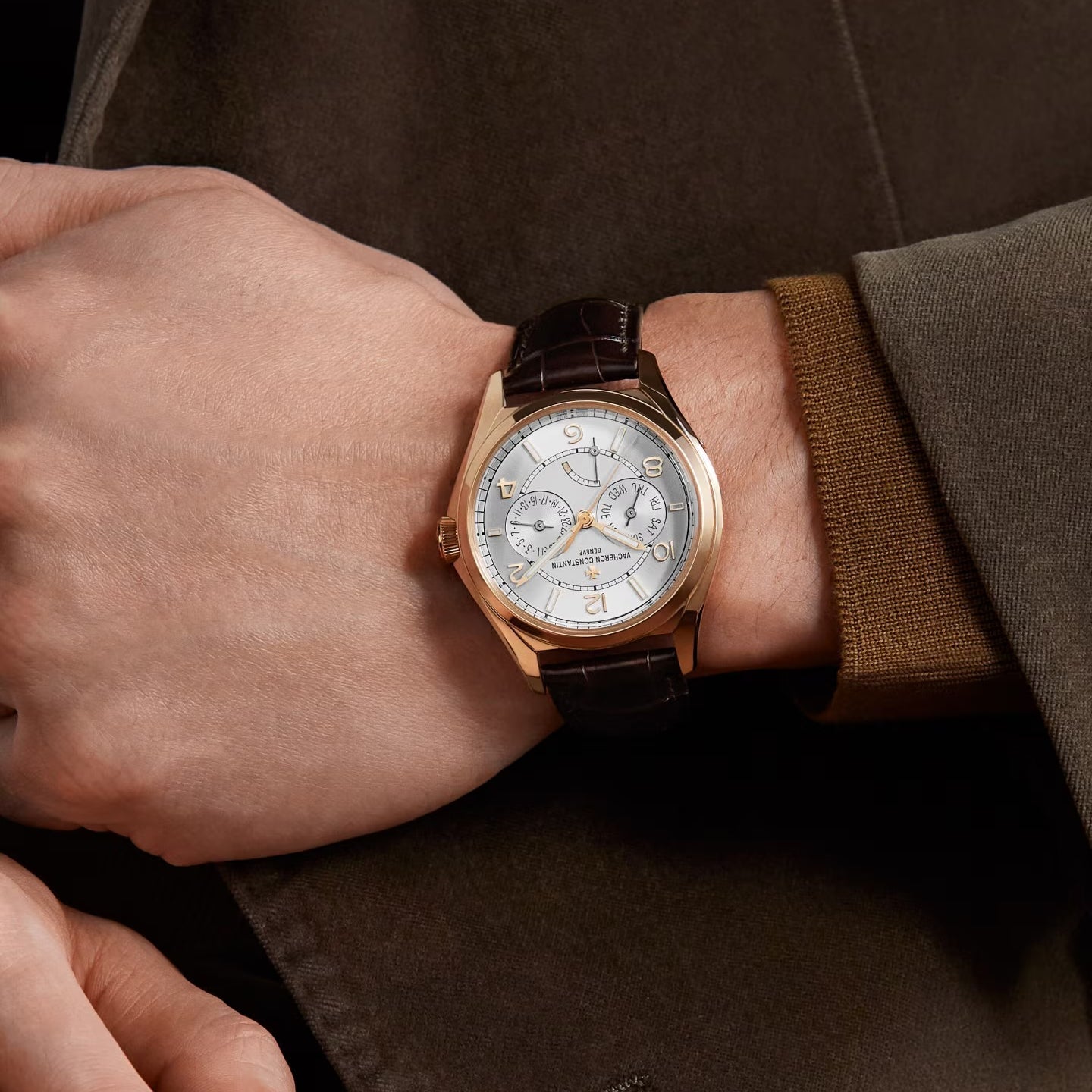 Vacheron Constantin - Fiftysix Day - Date Silver Dial Pink Gold (4400E/000R - B436)