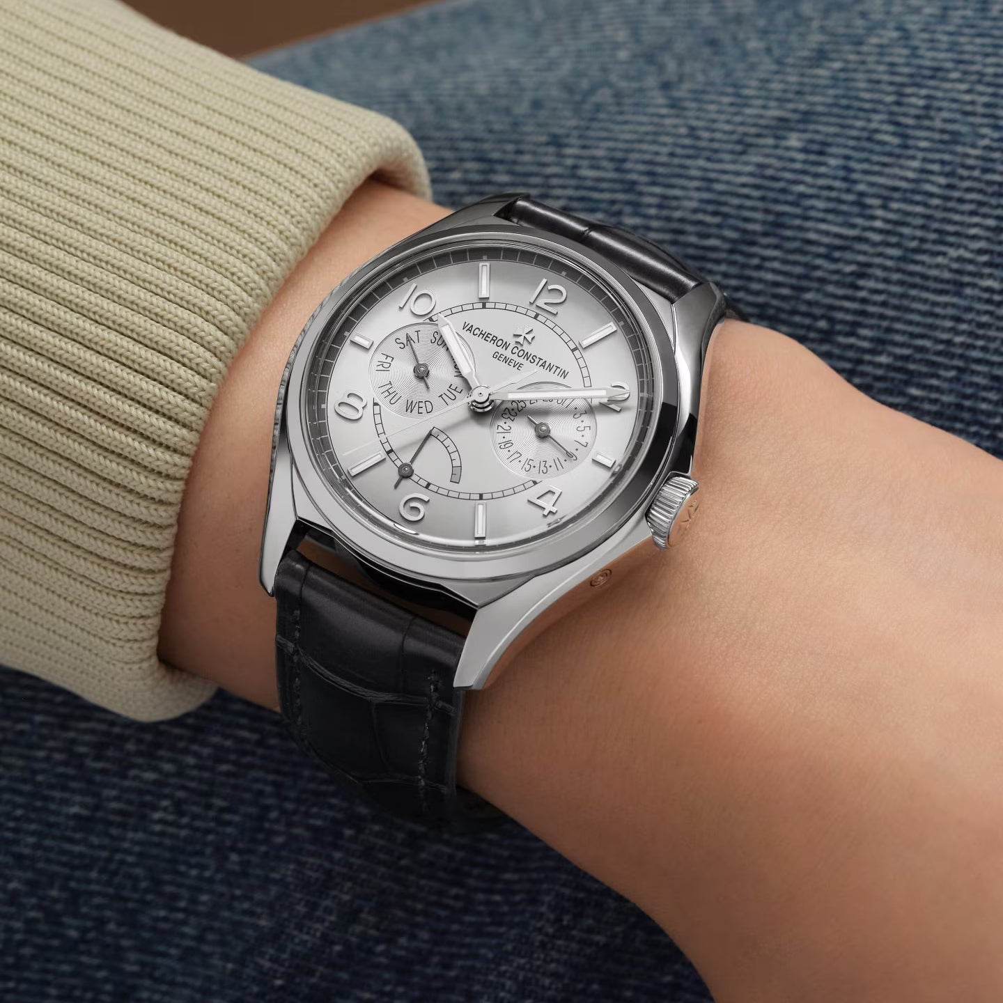 Vacheron Constantin - Fiftysix Day - Date Silver Dial Steel (4400E/000A - B437)
