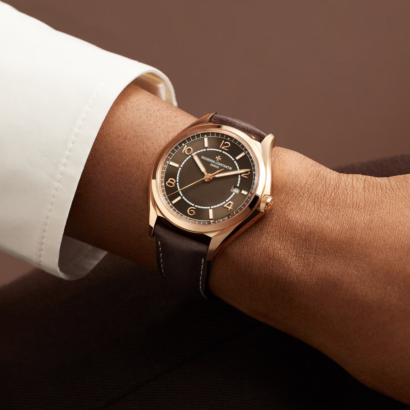 Vacheron Constantin - Fiftysix Self - Winding Brown Dial Pink Gold (4600E/000R - B576)