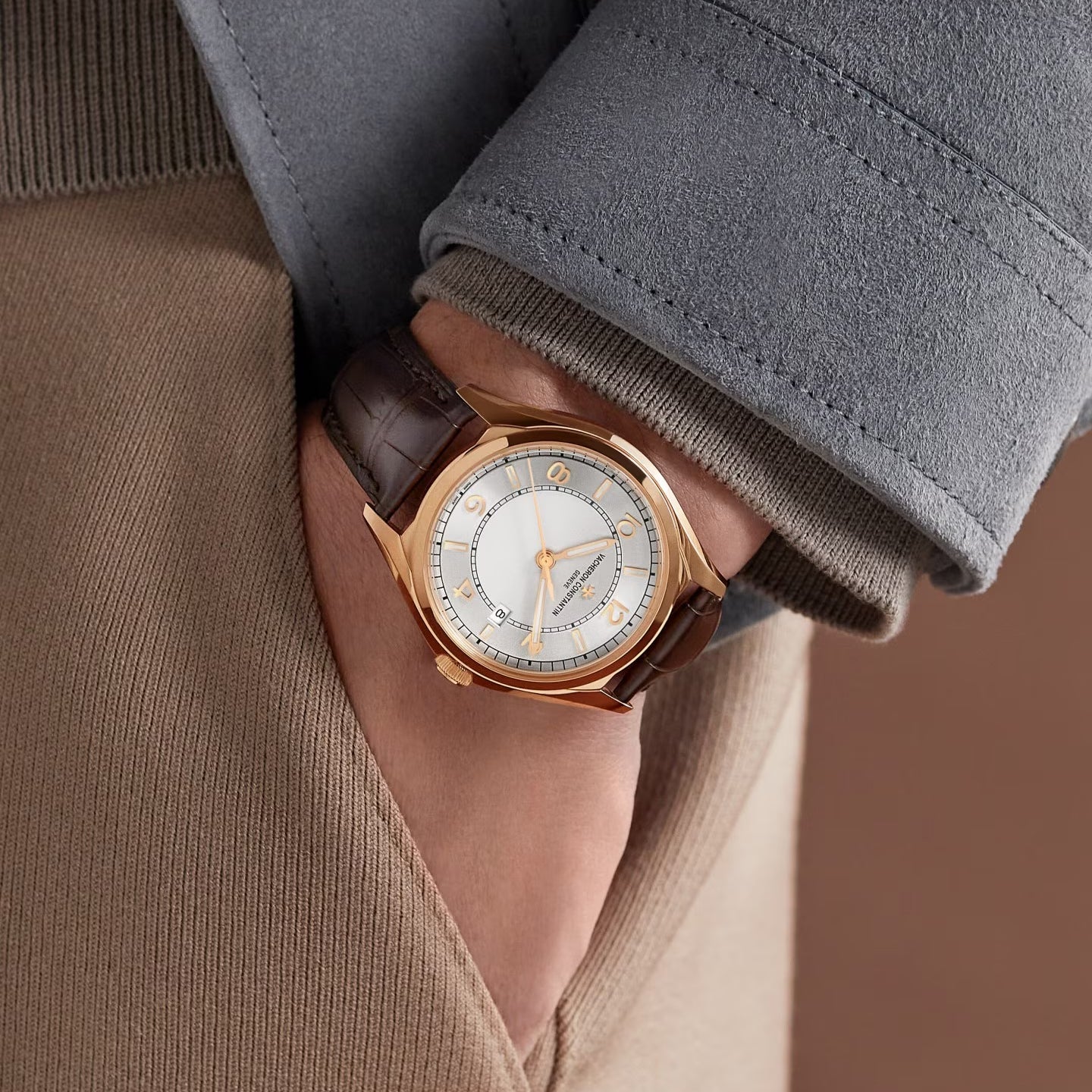 Vacheron Constantin - Fiftysix Self - Winding Pink Gold Silver Dial (4600E/000R - B441)