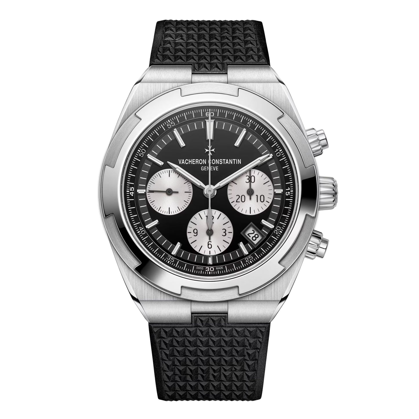 Vacheron Constantin - Overseas Chronograph Black Dial Steel Watch (5520V/210A - B481)