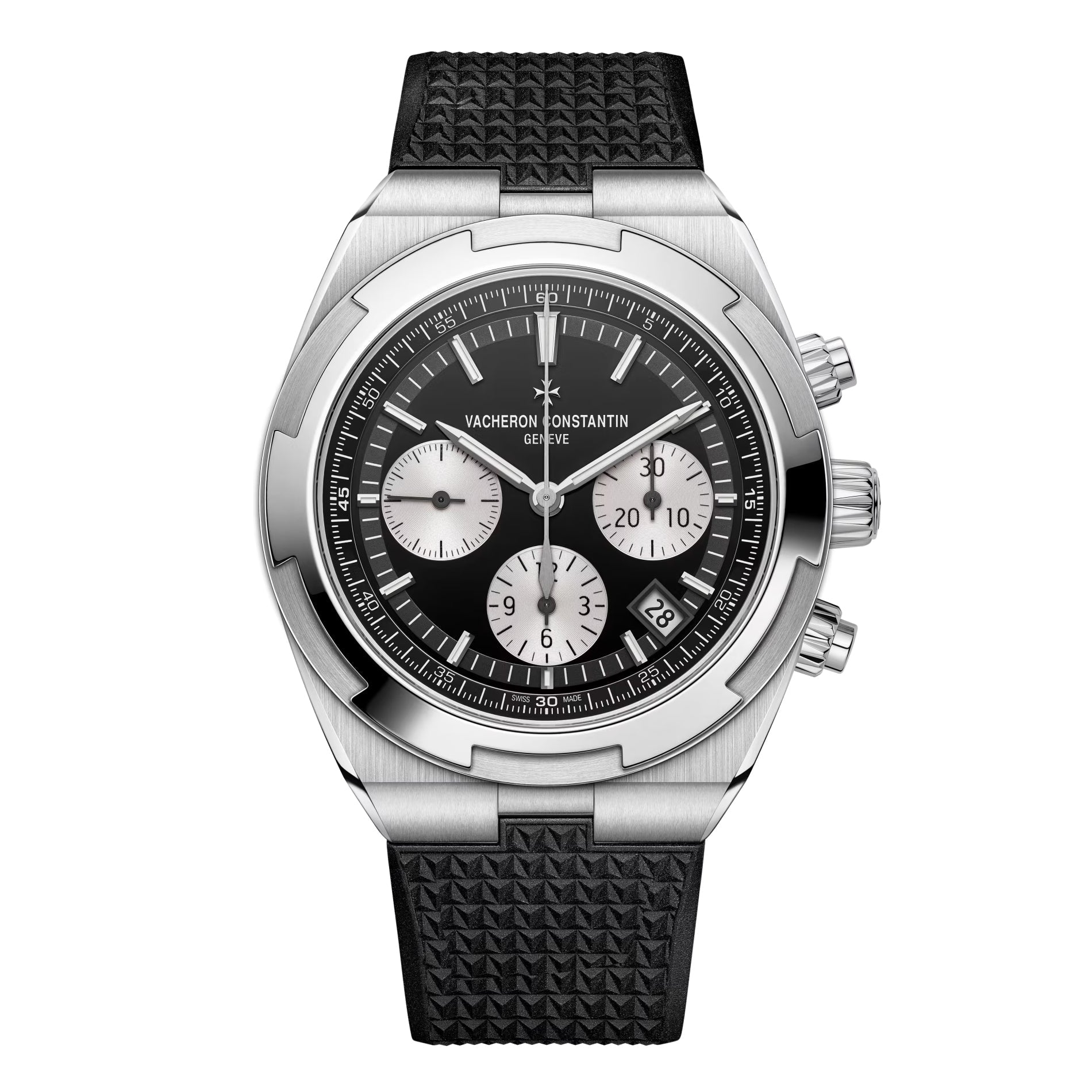 Vacheron Constantin - Overseas Chronograph Black Dial Steel Watch (5520V/210A - B481)