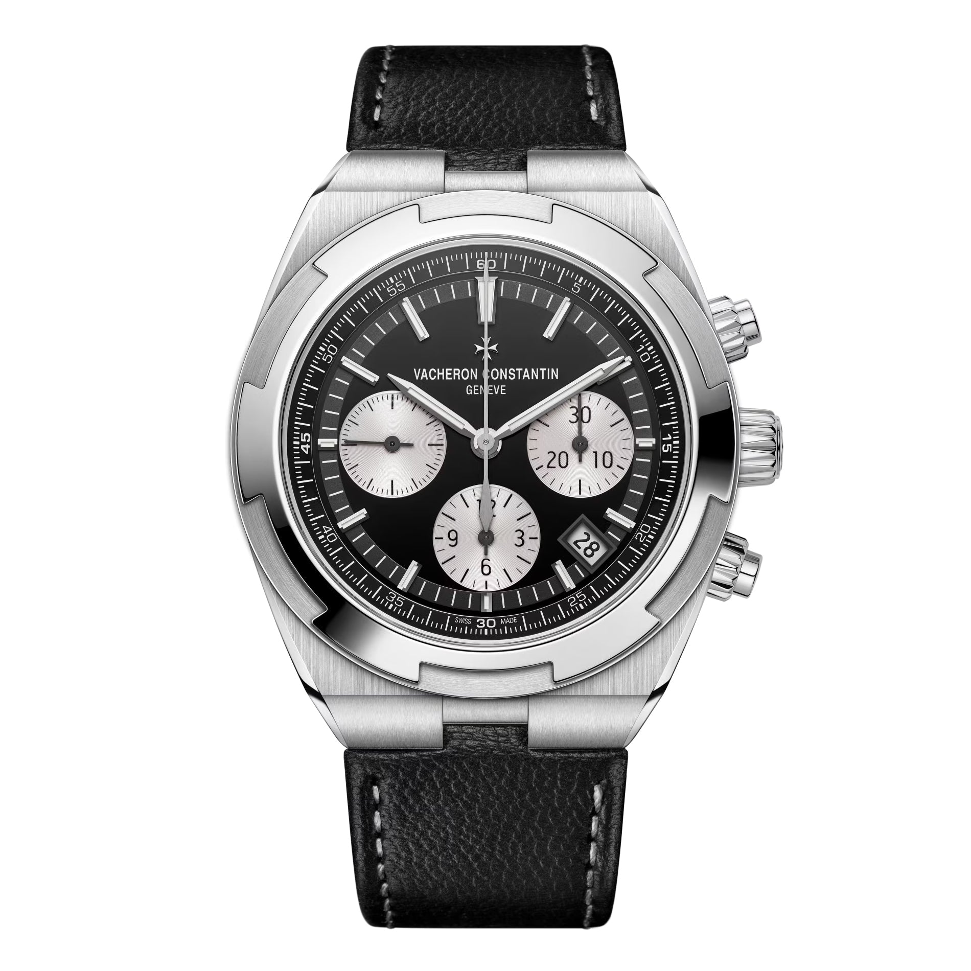 Vacheron Constantin - Overseas Chronograph Black Dial Steel Watch (5520V/210A - B481)