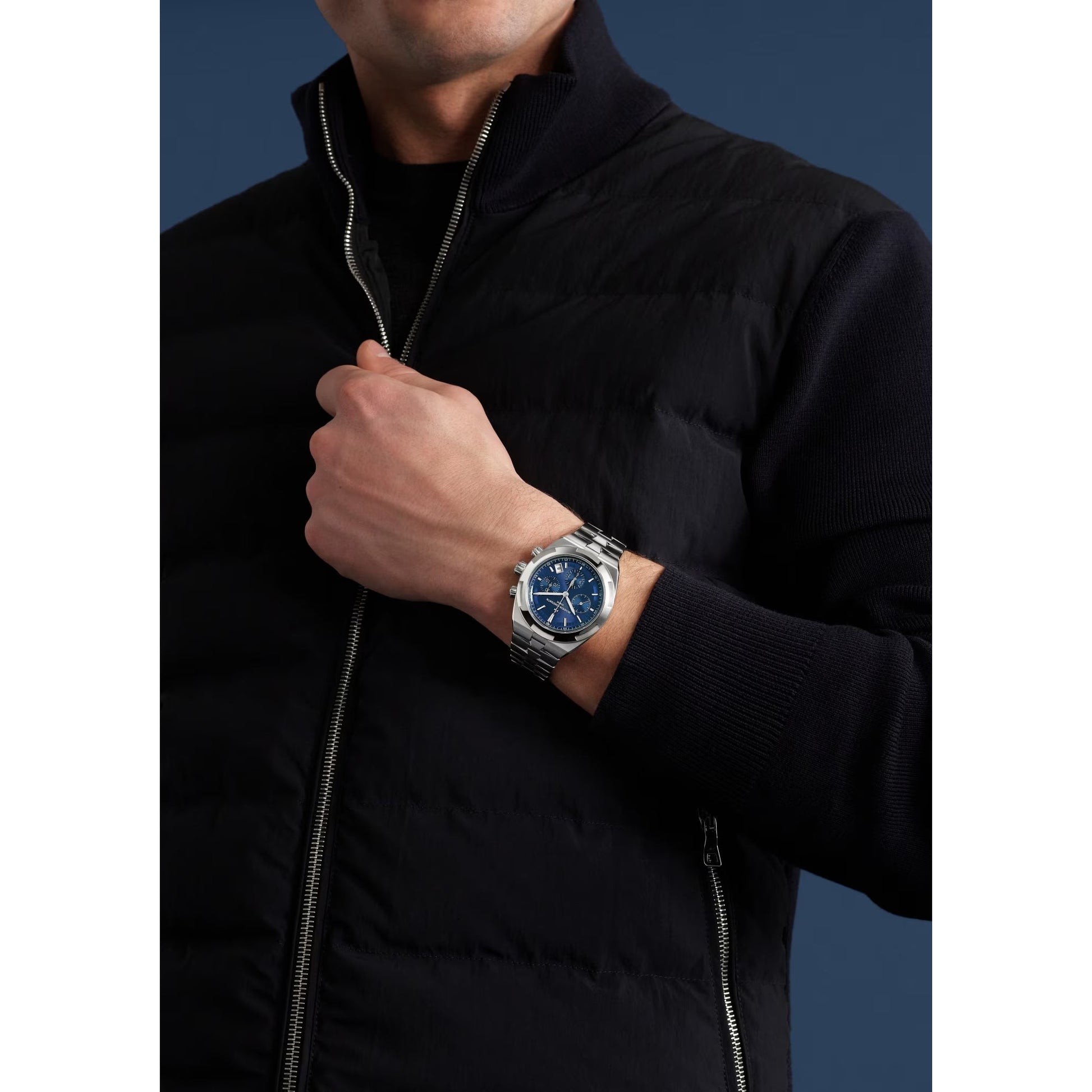 Vacheron Constantin - Overseas Chronograph Blue Dial Steel (5520V/210A - B148)