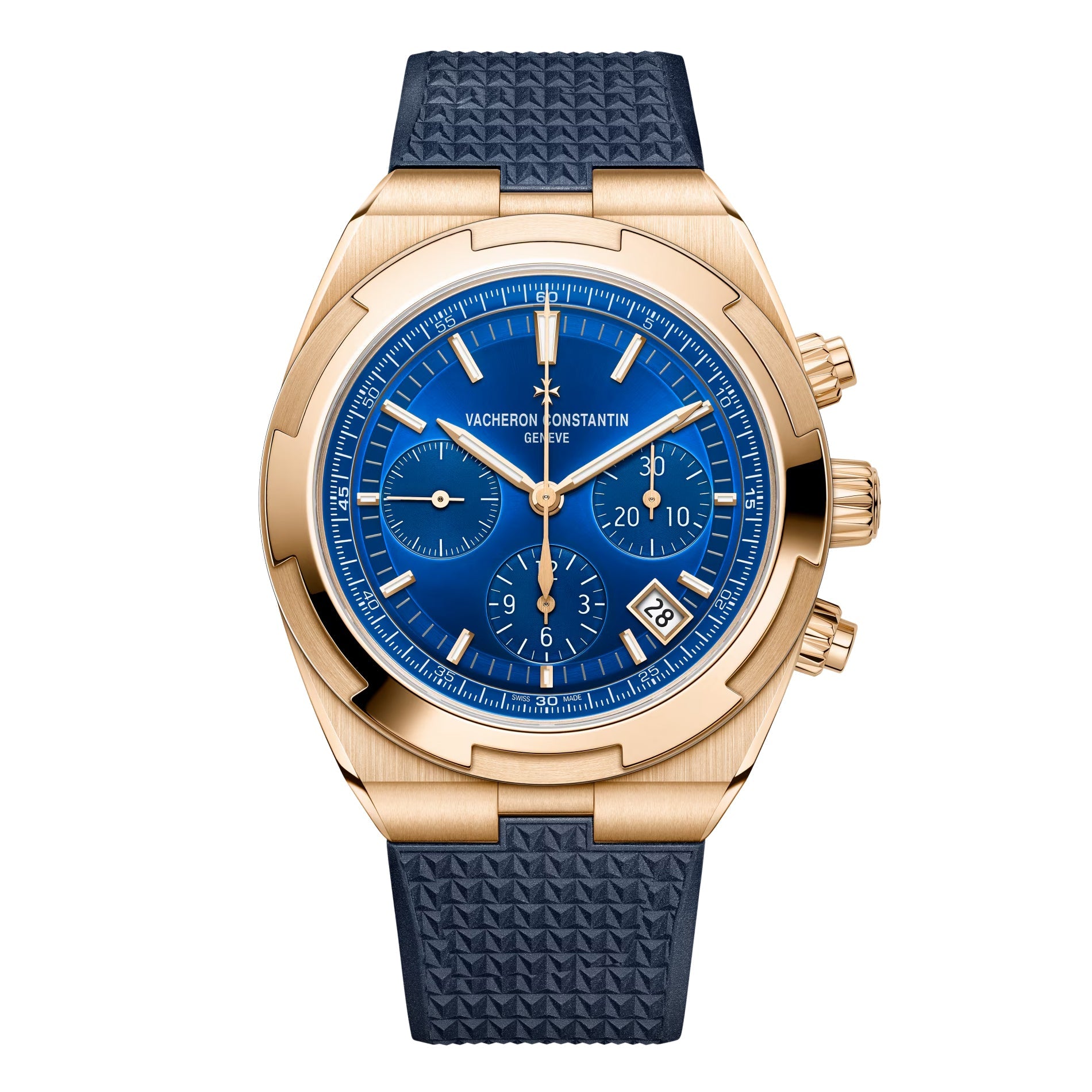 Vacheron Constantin - Overseas Chronograph Pink Gold Blue Dial (5520V/210R - B952)
