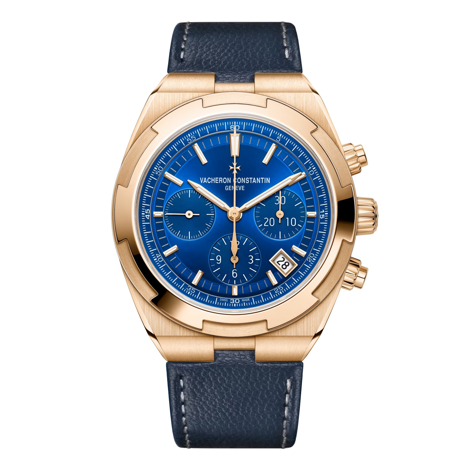 Vacheron Constantin - Overseas Chronograph Pink Gold Blue Dial (5520V/210R - B952)