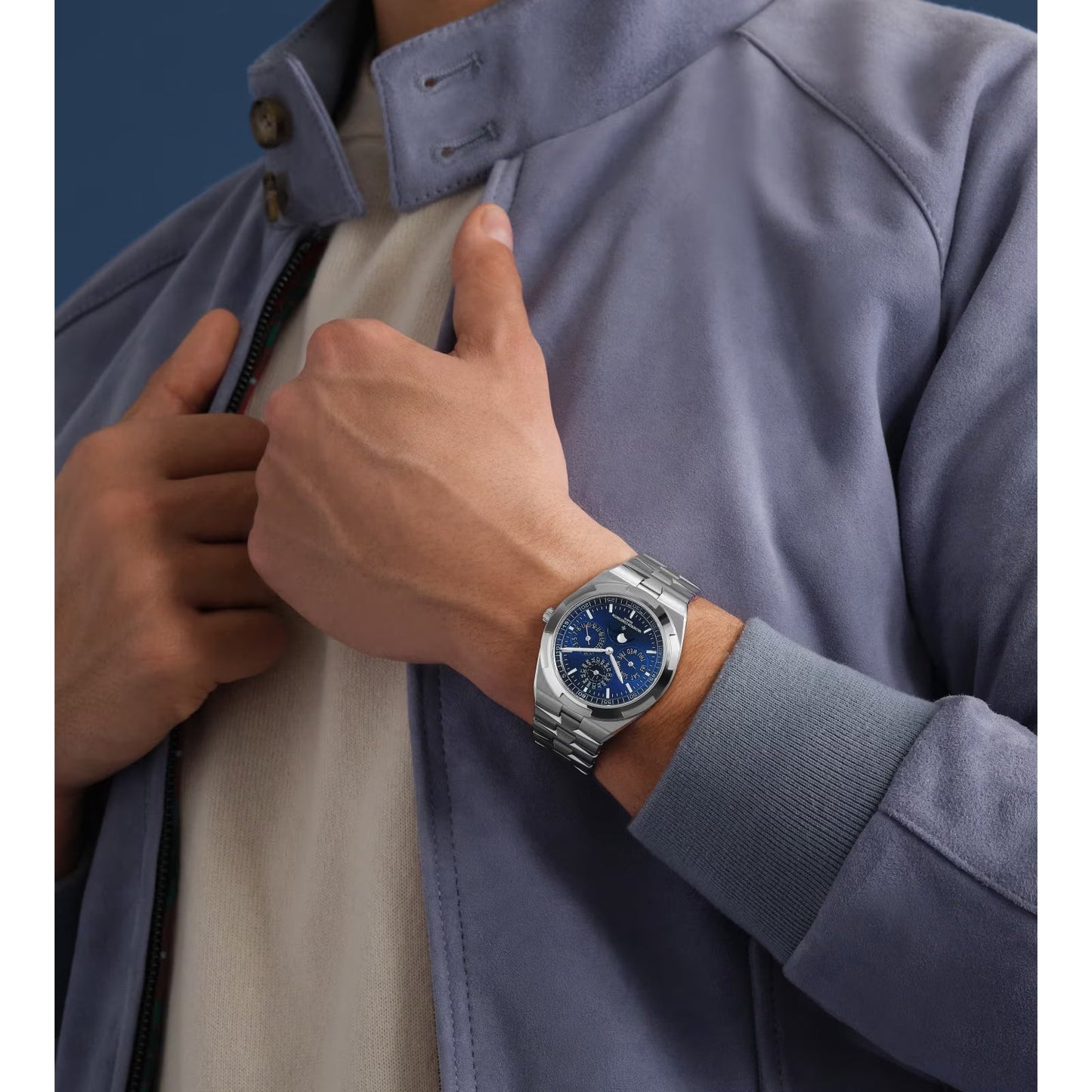 Vacheron Constantin - Overseas Perpetual Calendar Ultra - Thin Blue Dial (4300V/220G - B945)