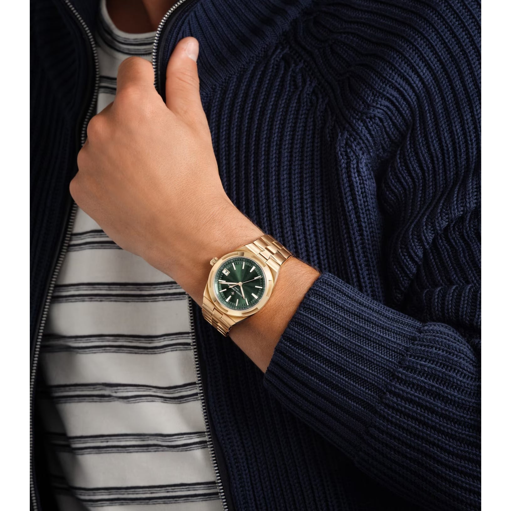 Vacheron Constantin Overseas Pink Gold Green Dial 4520V/210R-B967