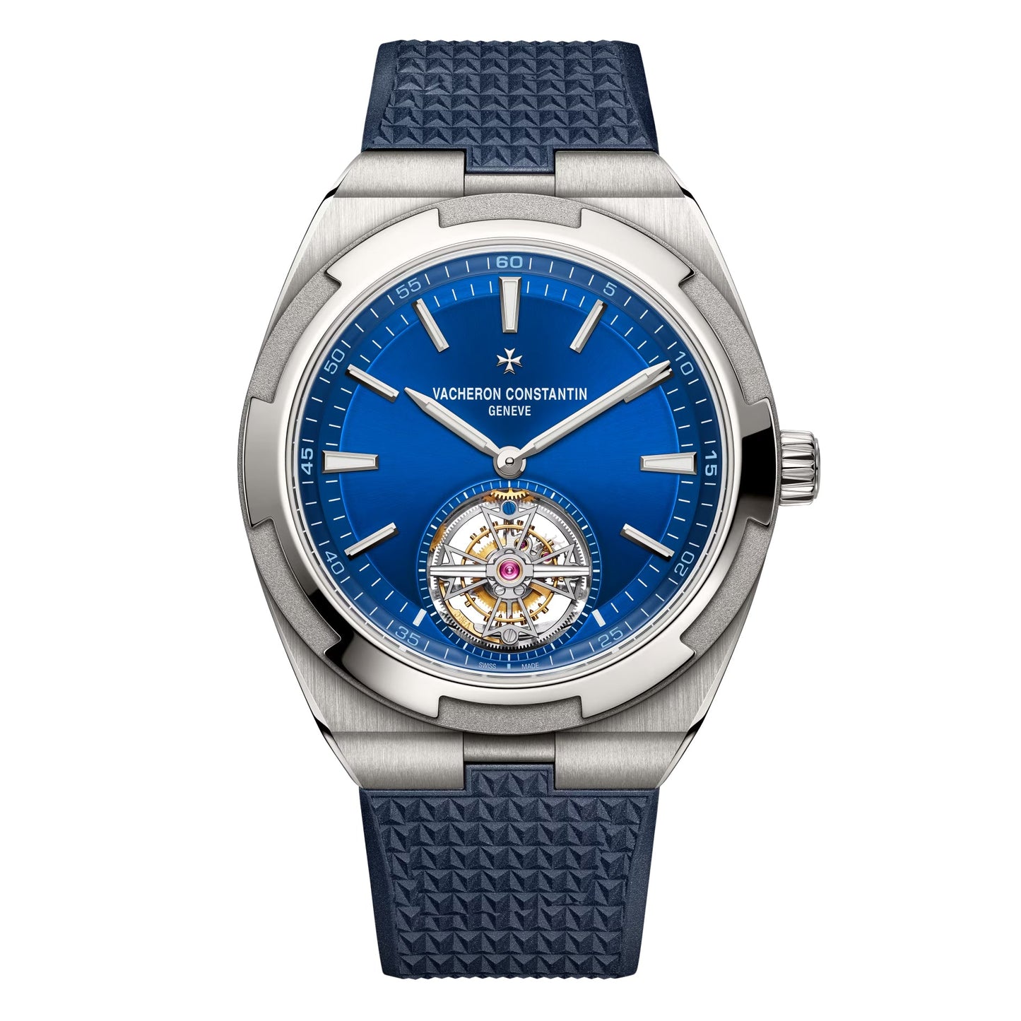 Vacheron Constantin - Overseas Tourbillon Blue Dial Titanium Watch (6000V/210T - H032)