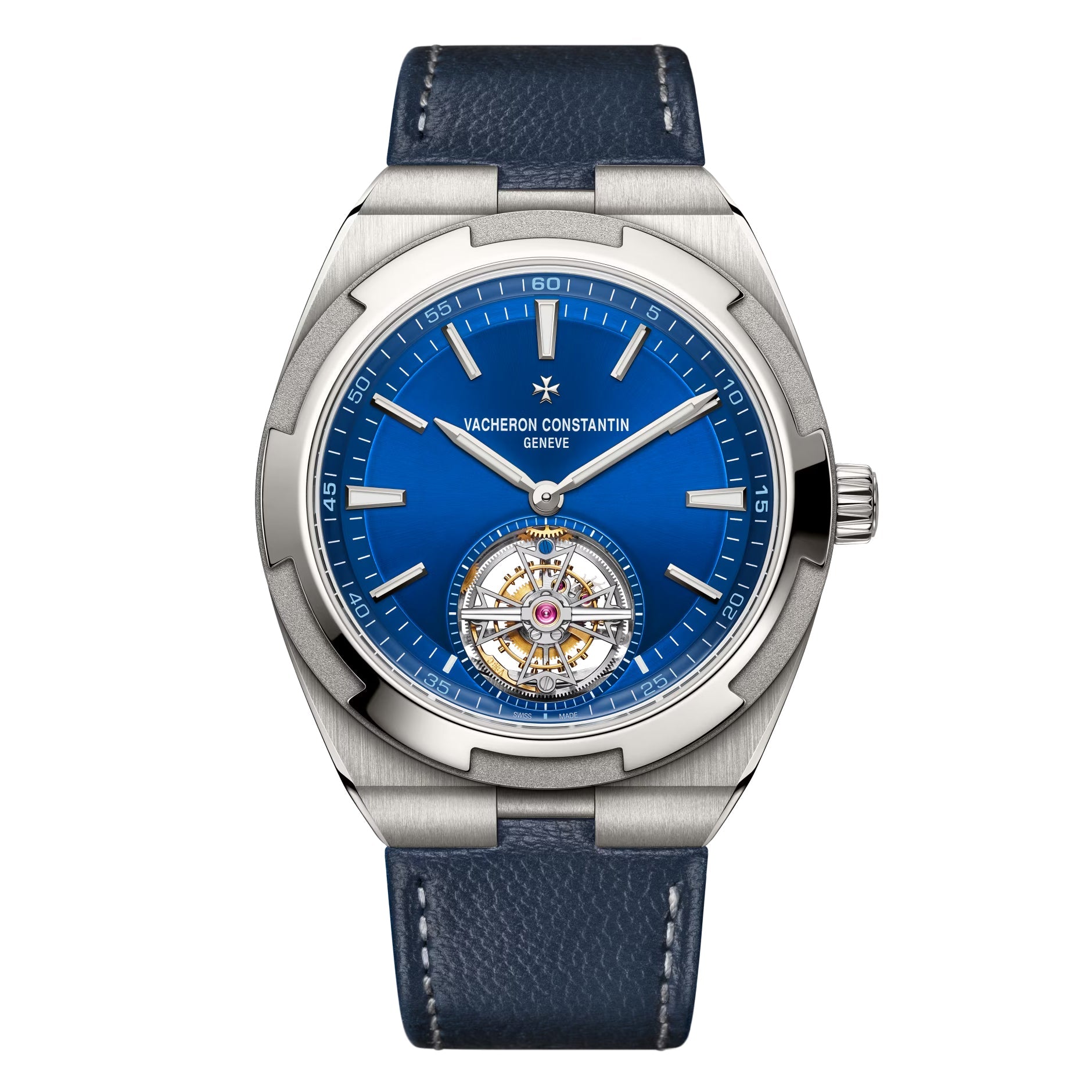 Vacheron Constantin - Overseas Tourbillon Blue Dial Titanium Watch (6000V/210T - H032)