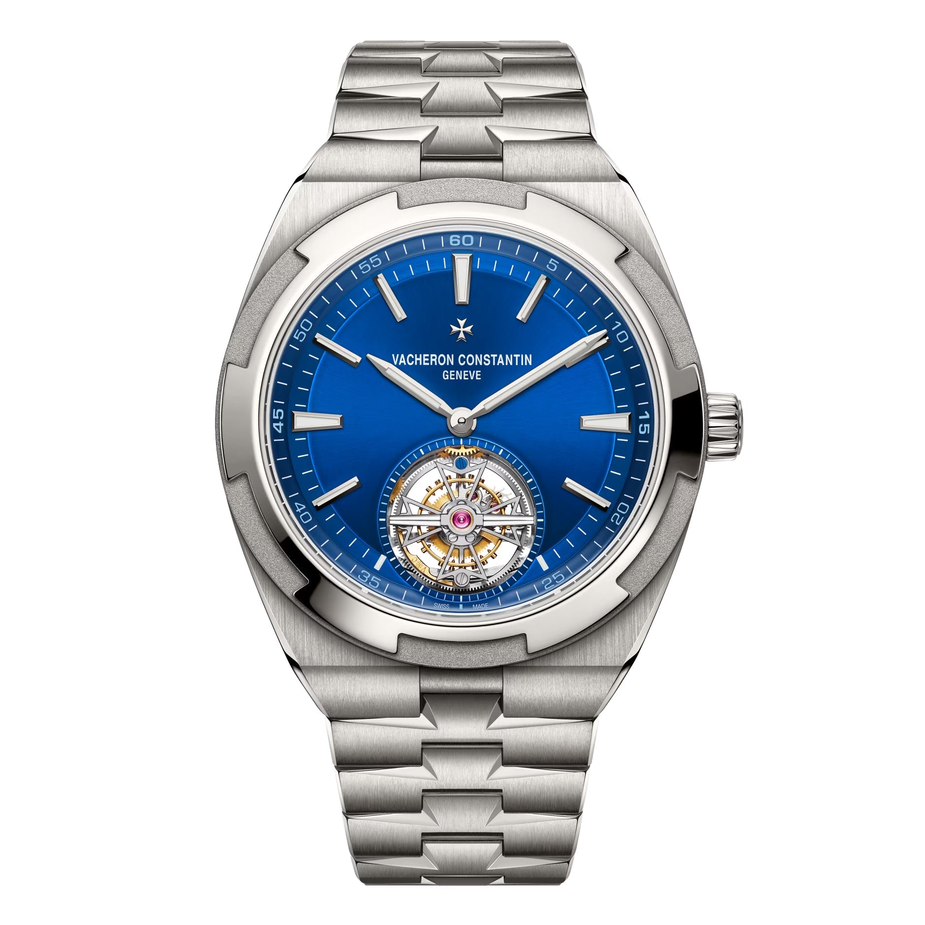 Vacheron Constantin - Overseas Tourbillon Blue Dial Titanium Watch (6000V/210T - H032)