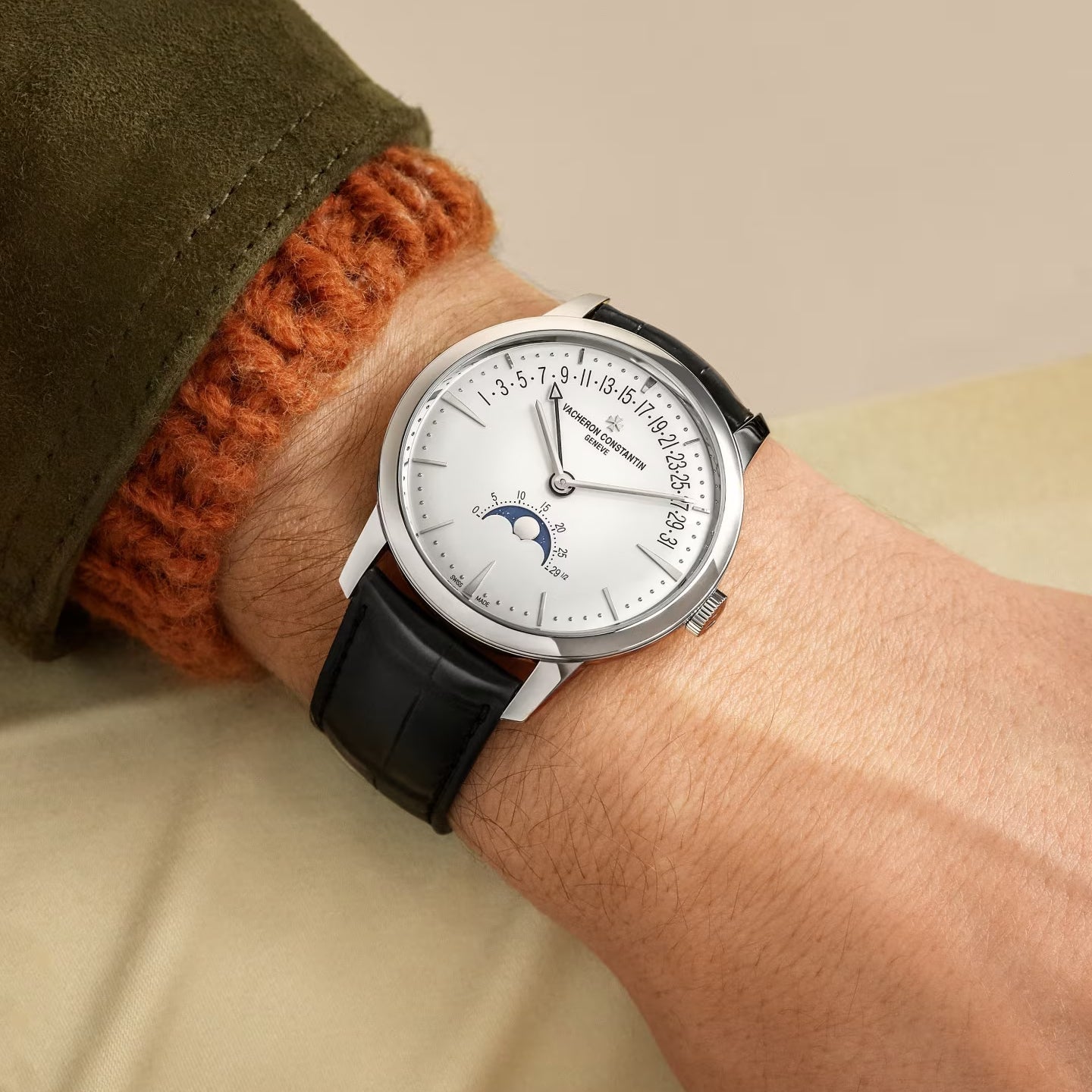 Vacheron Constantin - Patrimony Moon Phase Retrograde Date White Gold (4010U/000G - B330)