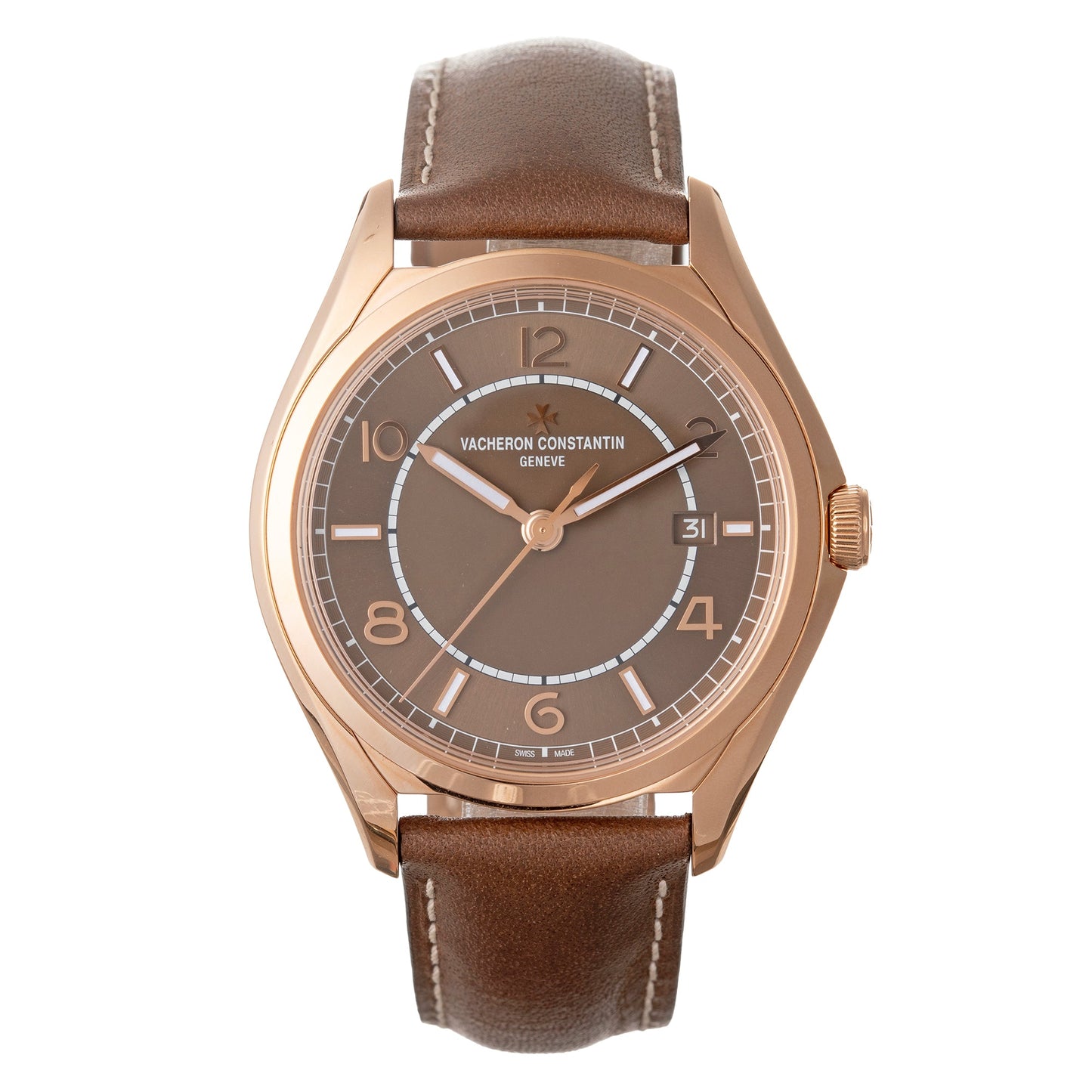 Vacheron Constantin - Pre - Owned FiftySix Brown Dial Pink Gold (4600E/000R - B576)
