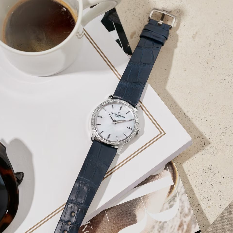 Vacheron Constantin - Traditionnelle Quartz 30mm White Gold Diamond Bezel (25558/000G - B157)