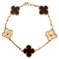 Van Cleef & Arpels - 18k Rose Gold Bois D'Amourette Vintage Alhambra Bracelet
