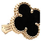 Van Cleef & Arpels - 18k Rose Gold Letterwood Vintage Alhambra Earrings